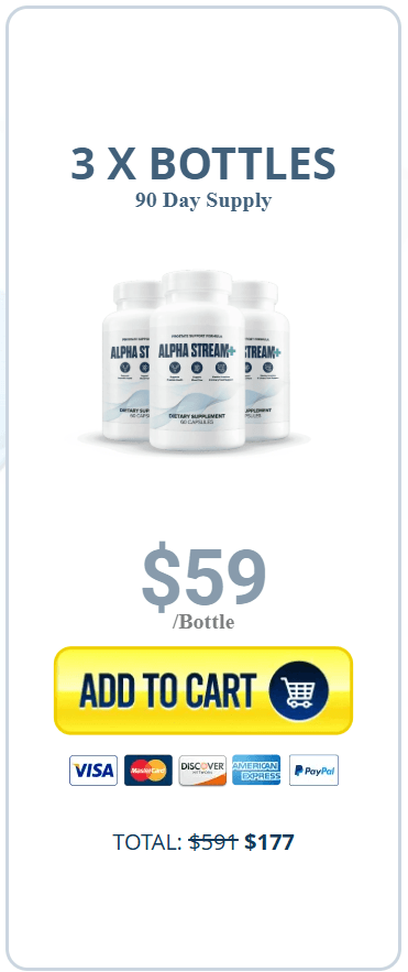 Buy Alpha Stream Plus 3 Bottles