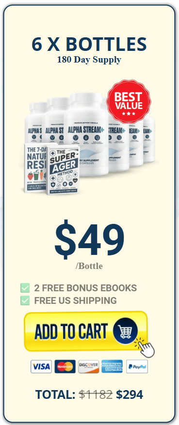 Buy Alpha Stream Plus 6 Bottles