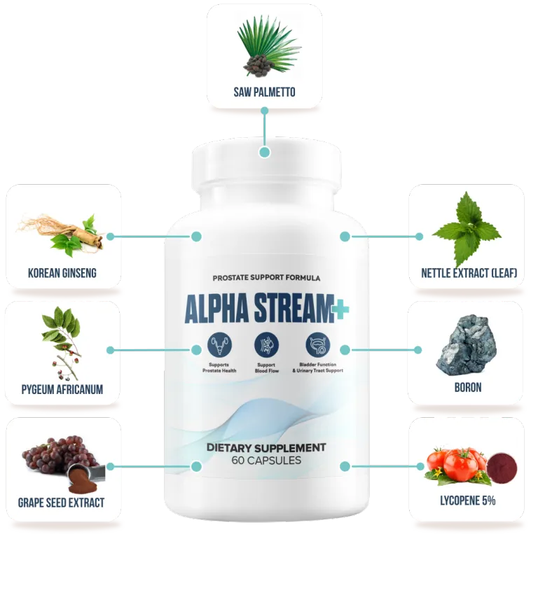 Alpha Stream Plus Supplement for Men’s Health